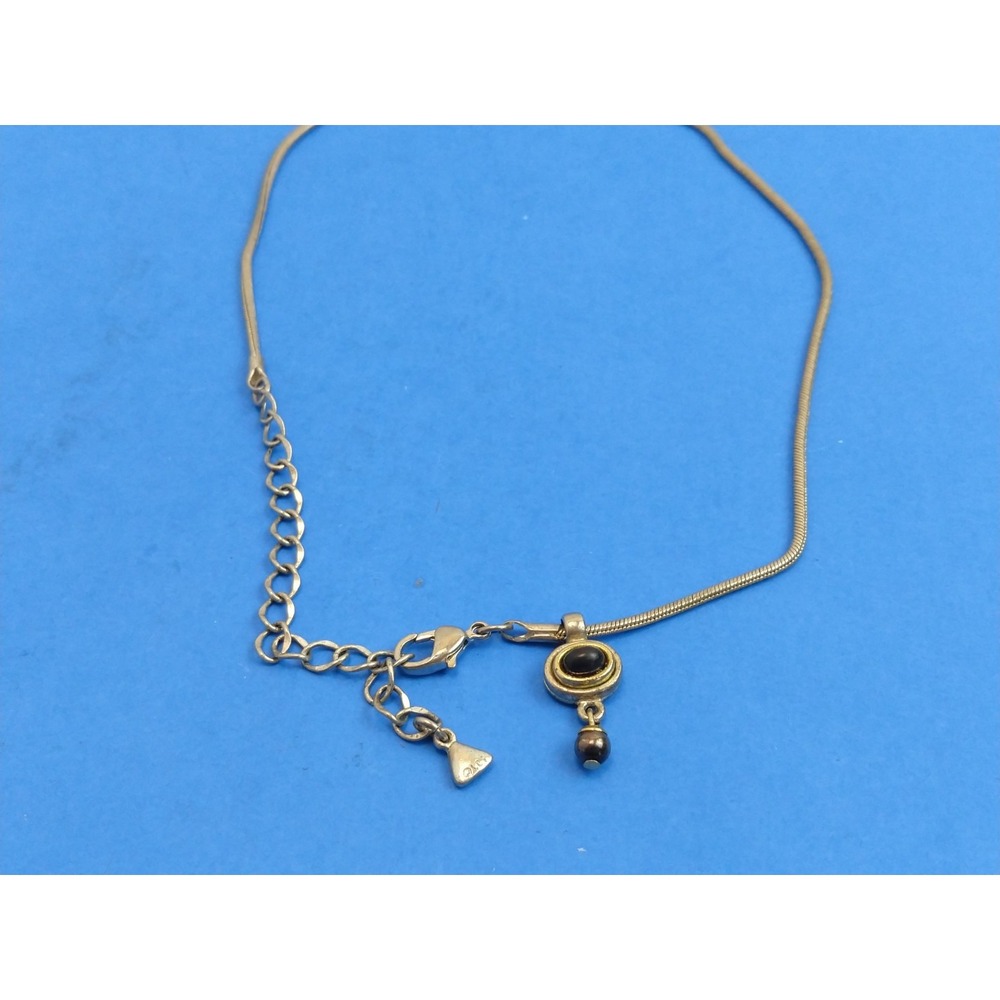 Vintage LCI Liz Claiborne Silver Tone Charm Necklace